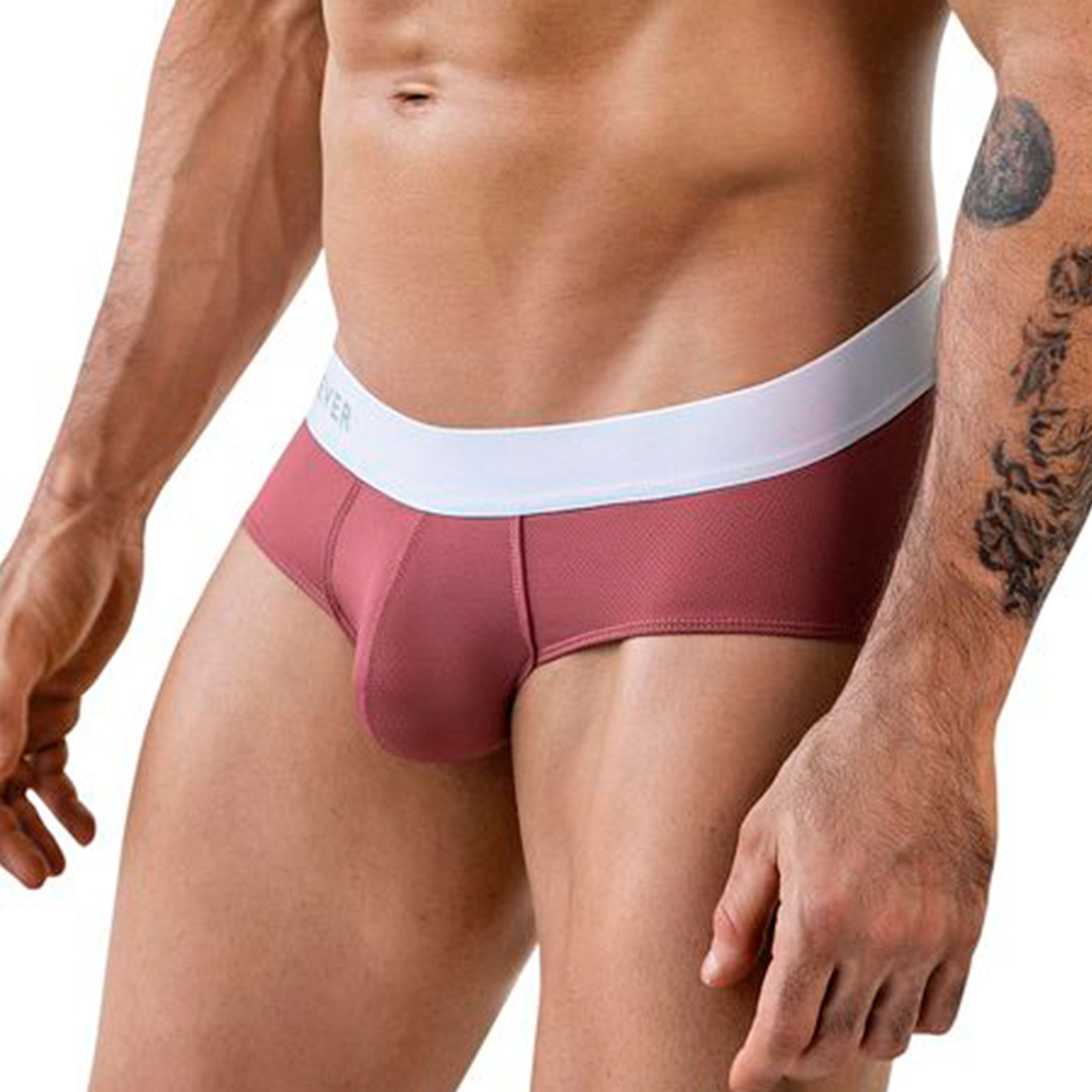 Мужские трусы брифы фиолетовые Clever Moda LECLER CLASSIC BRIEF 186319 фото 2