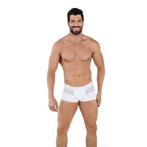 Фото Мужские трусы хипсы белые с сетчатыми вставками Clever Moda LUCERNA LATIN BOXER 103201