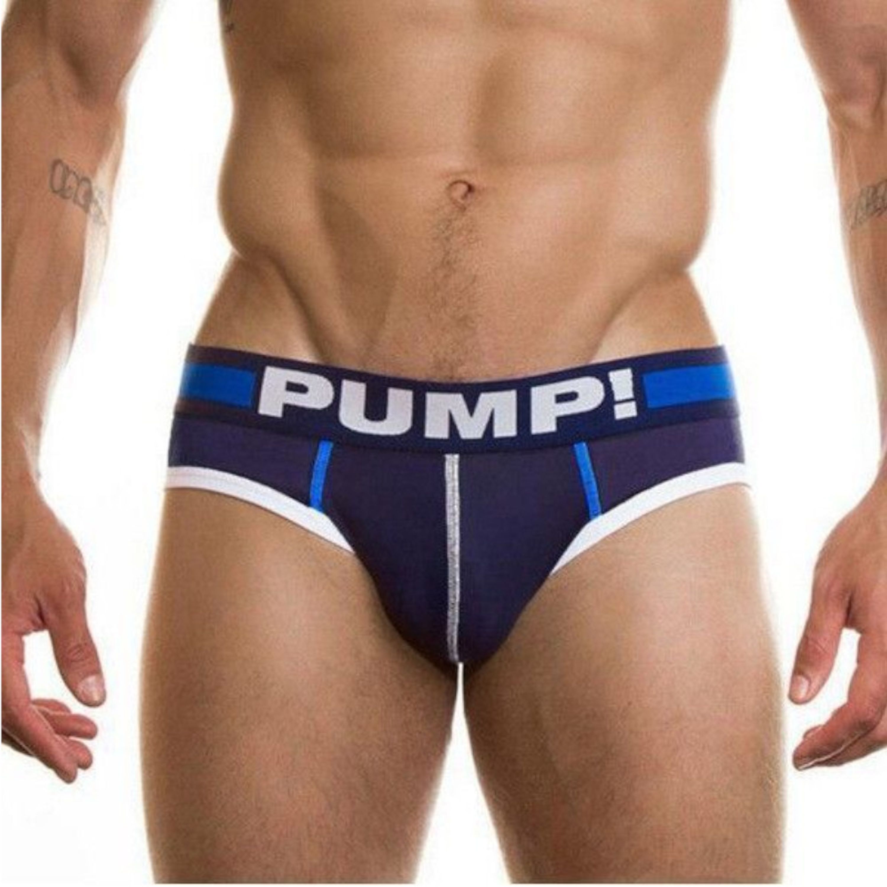 Мужские трусы брифы темно-синие Pump Navy Brief H69-16 фото 1