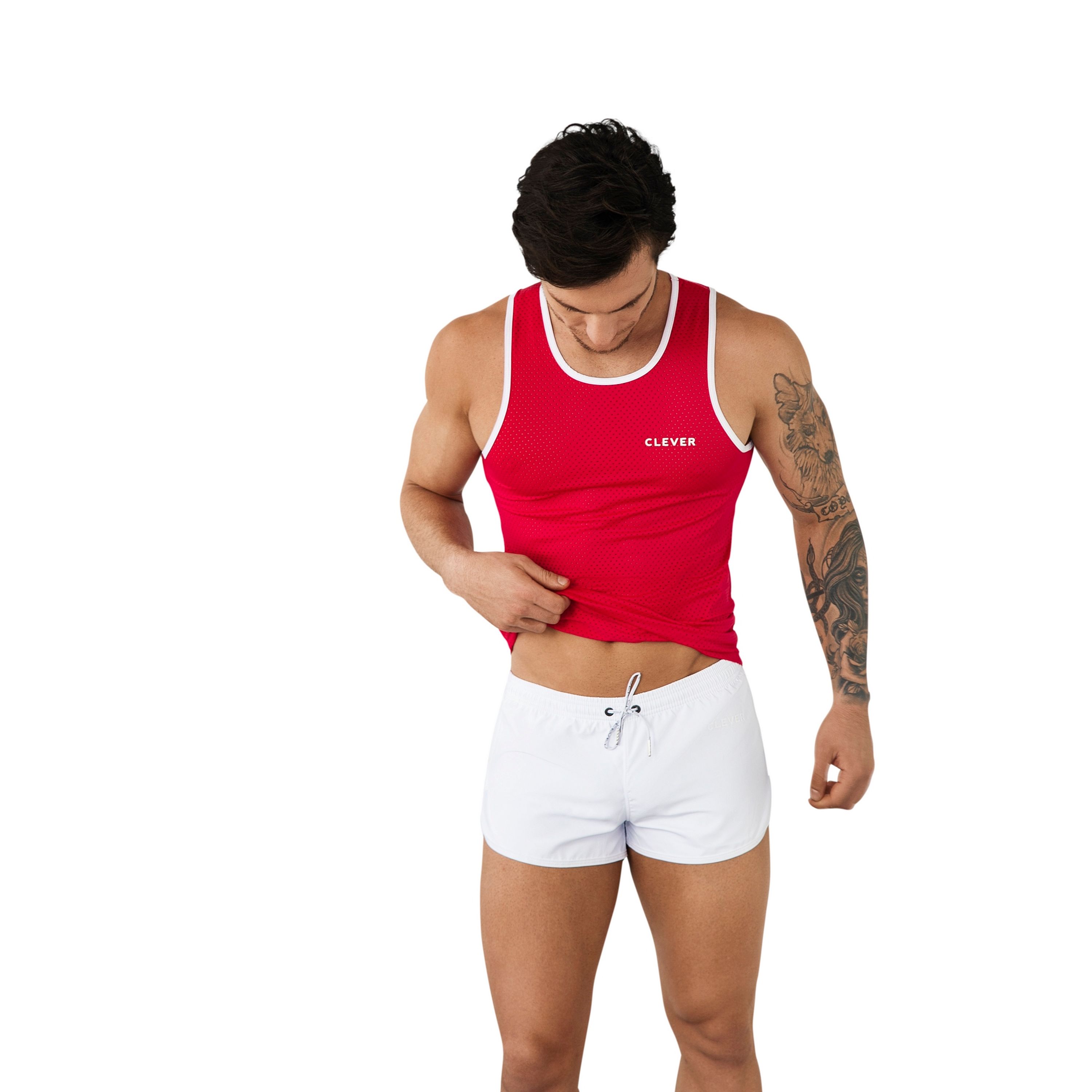 Мужская майка красная сетчатая Clever JOY TANK-TOP 096505 фото 1