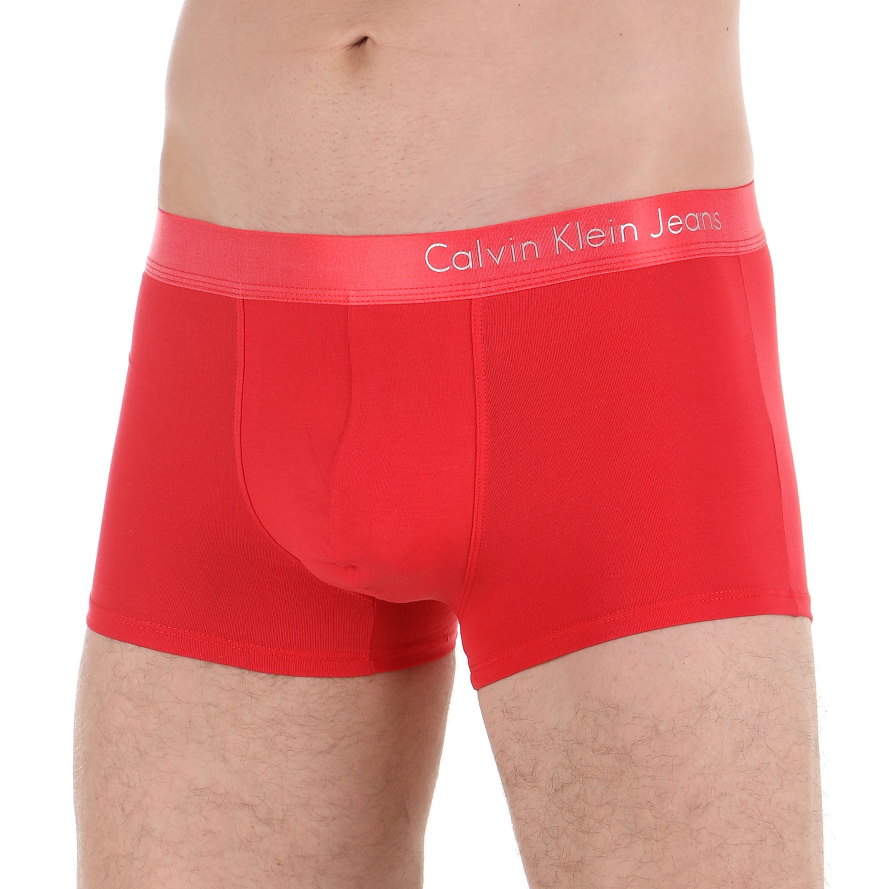Мужские трусы боксеры красные Calvin Klein Jeans фото 1