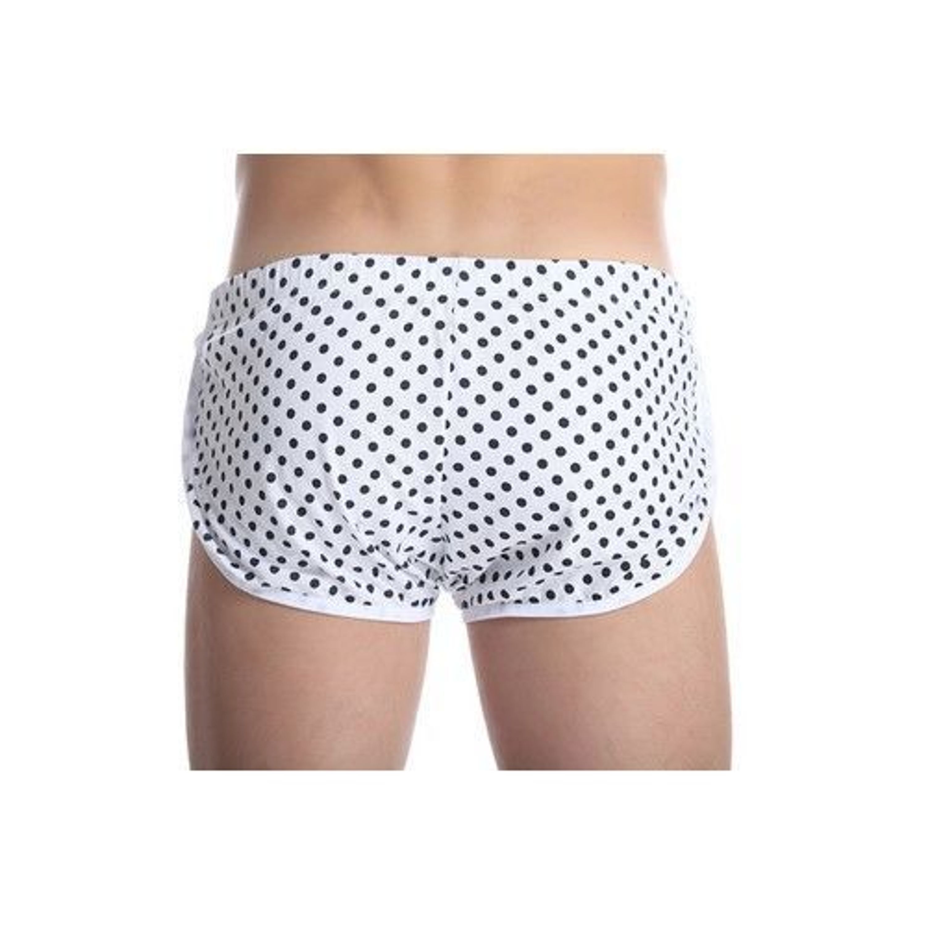 Мужские шорты белые в горошек Gillbro White Polka Dot Shorts фото 2
