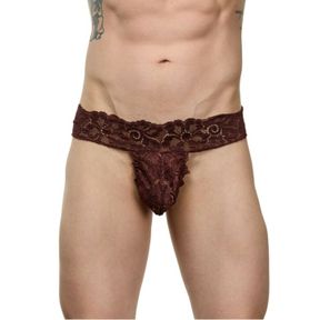 Фото Мужские трусы тонги коричневые LaBlinque LB15742