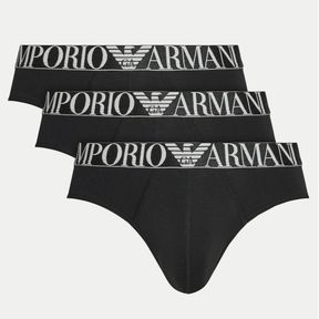 Фото Набор мужских трусов брифов 3в1 черные Emporio Armani 111734_4F726 73320