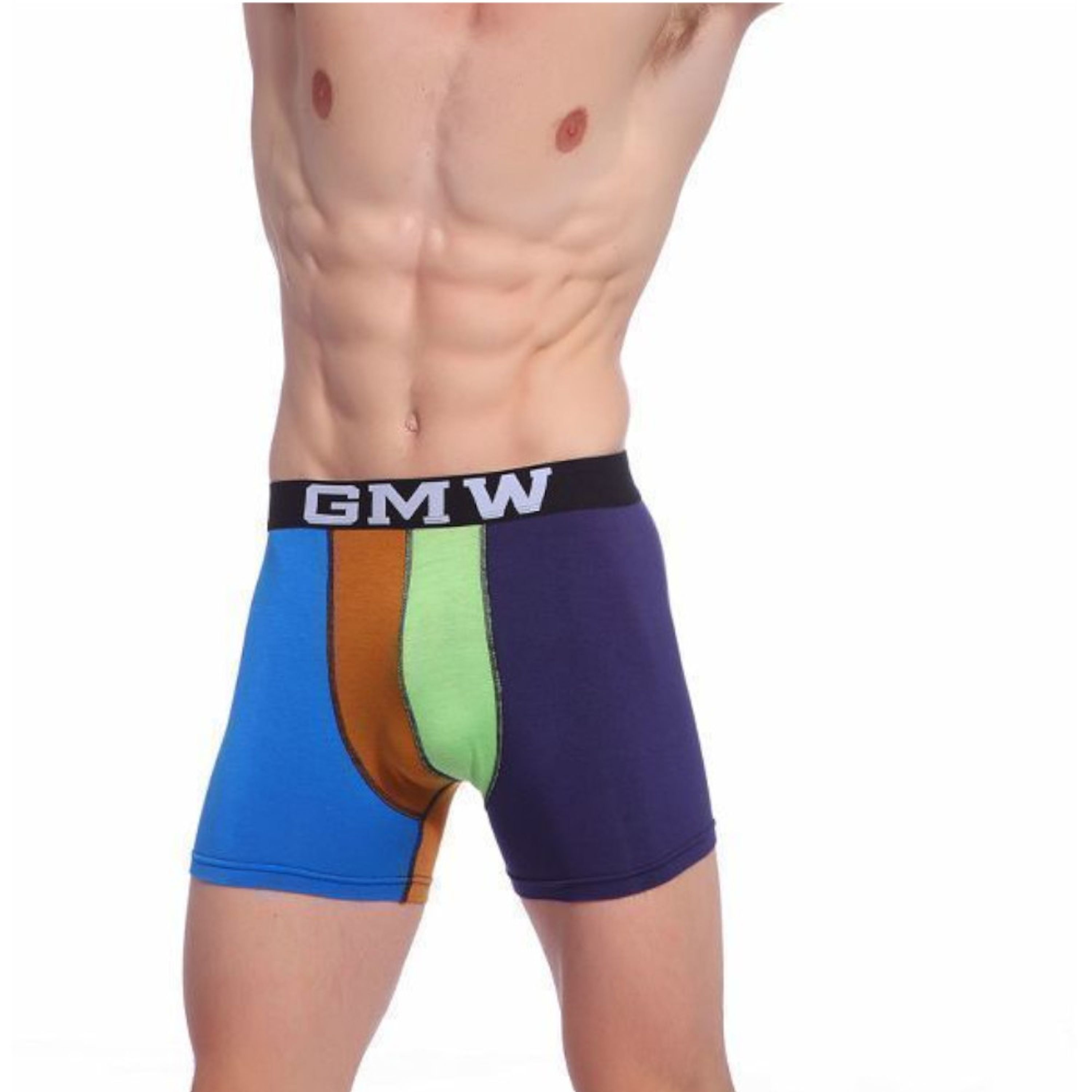 Мужские трусы боксеры синие Good Men Wear Multicolored Boxer фото 2