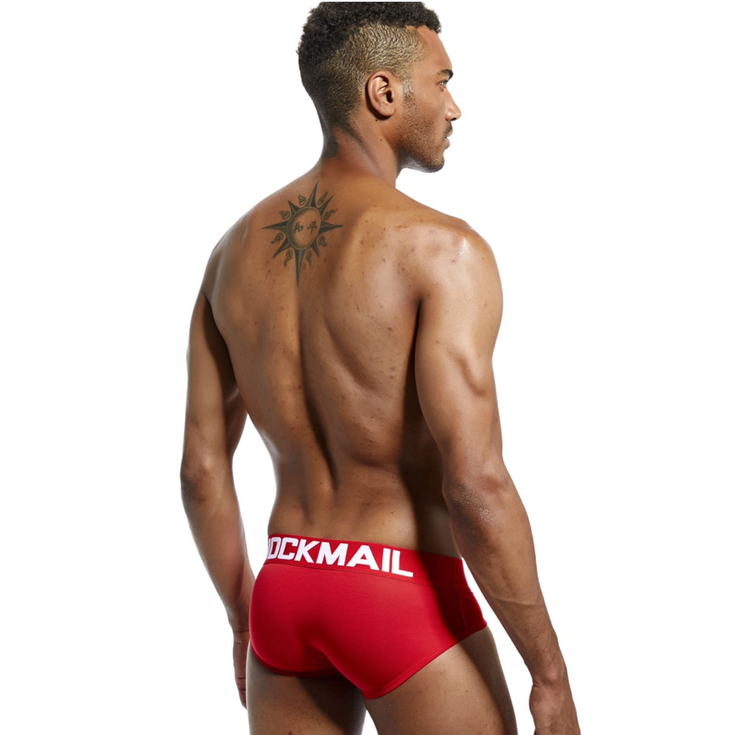 Мужские трусы брифы красные JOCKMAIL JM2023-8 фото 2