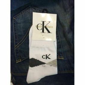 Фото Мужские носки белые Calvin Klein MEN 1