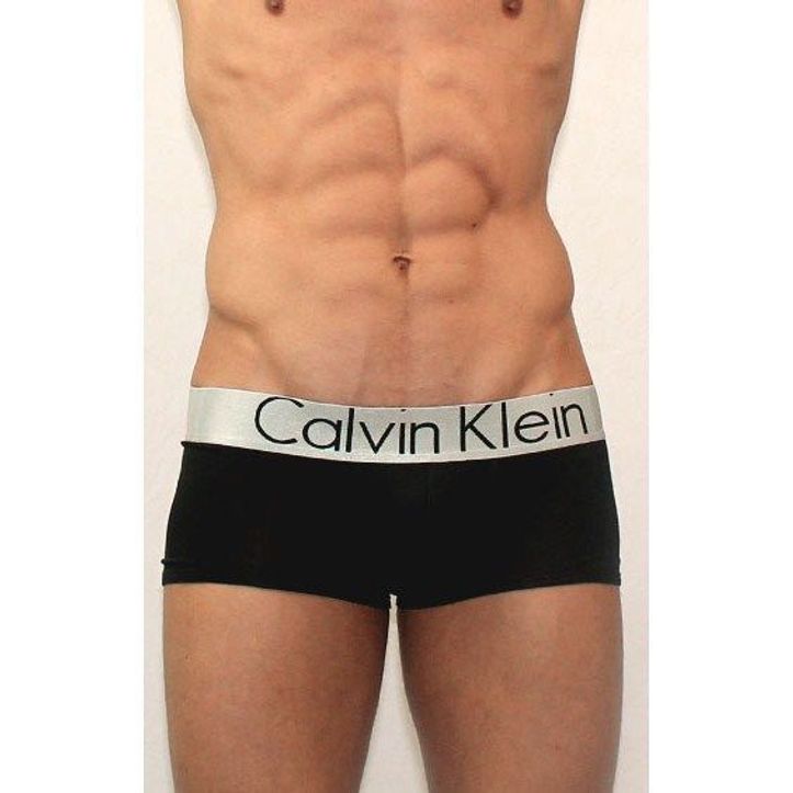  Мужские трусы боксеры черные Calvin Klein Boxer Steel Black 