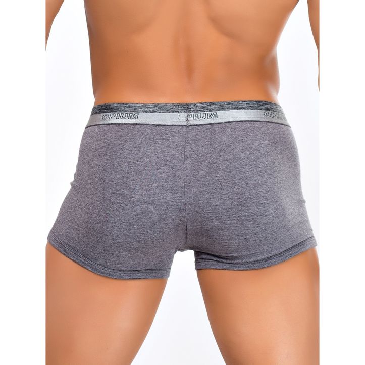 Мужские трусы боксеры темно-серый меланж Opium Boxer R107 фото 2