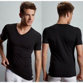 Фото  Футболка Calvin Klein V-Neck Black
