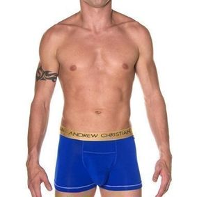 Фото  Мужские трусы боксеры синие Andrew Christian Infinity Boxer Navy AC26