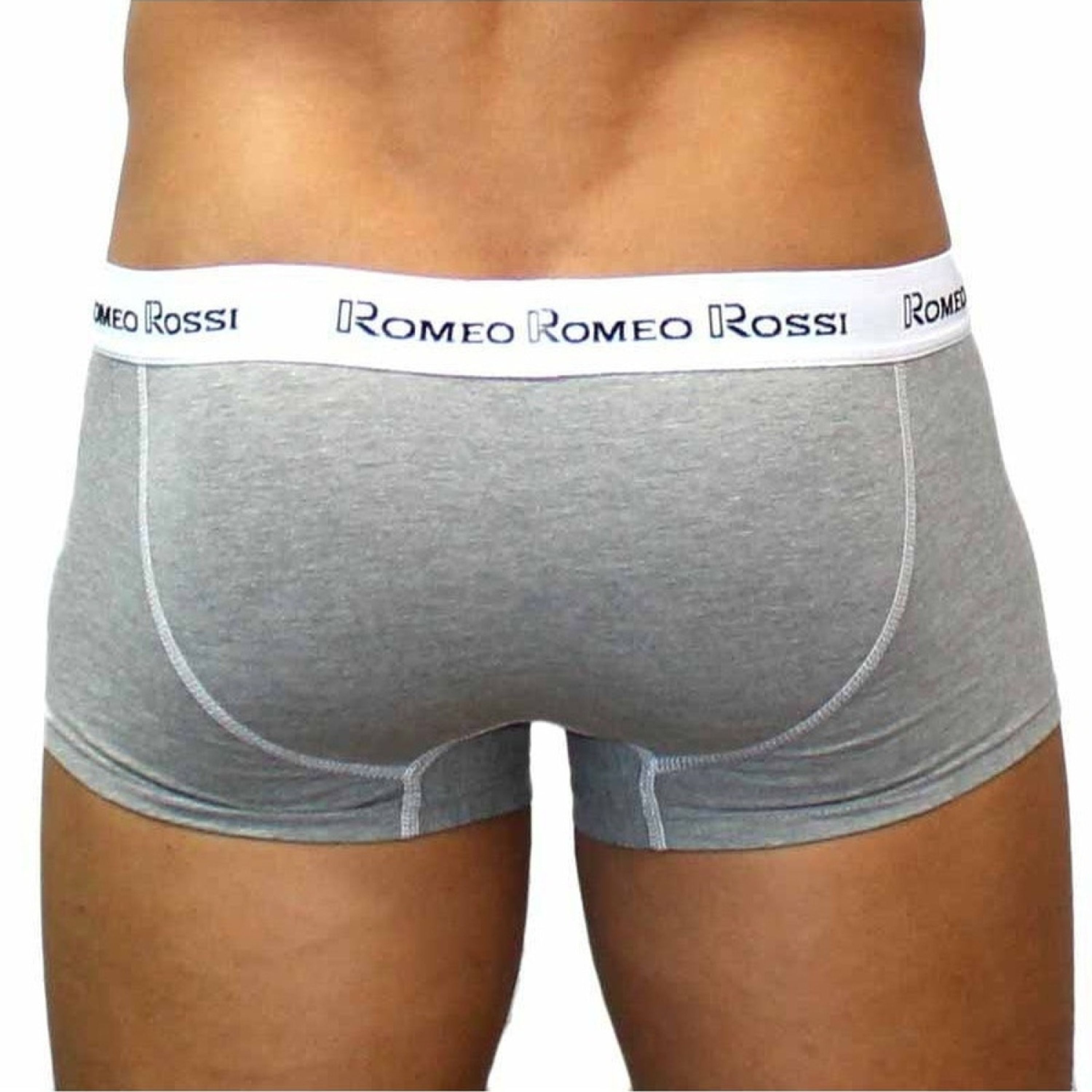 Мужские трусы боксеры серые Romeo Rossi RR365-3 Boxer Brief фото 4