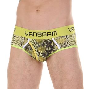 Фото Трусы мужские брифы желтые с принтом Van Baam VB45177