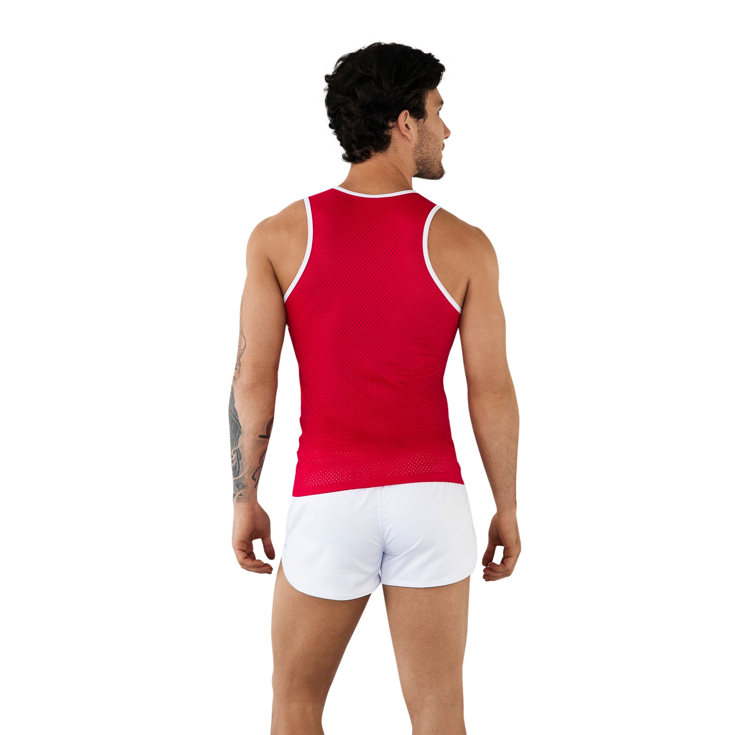 Мужская майка красная сетчатая Clever JOY TANK-TOP 096505 фото 2