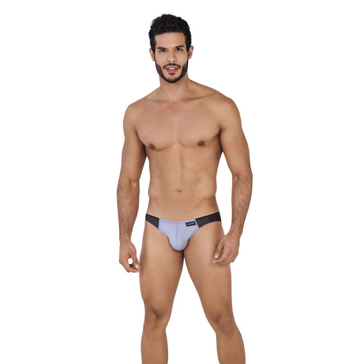 Мужские трусы джоки светло-серые с черными вставками Clever AIR JOCKSTRAP 062213 