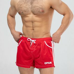 Фото Мужские шорты пляжные красные Opium Sport&Home F-132