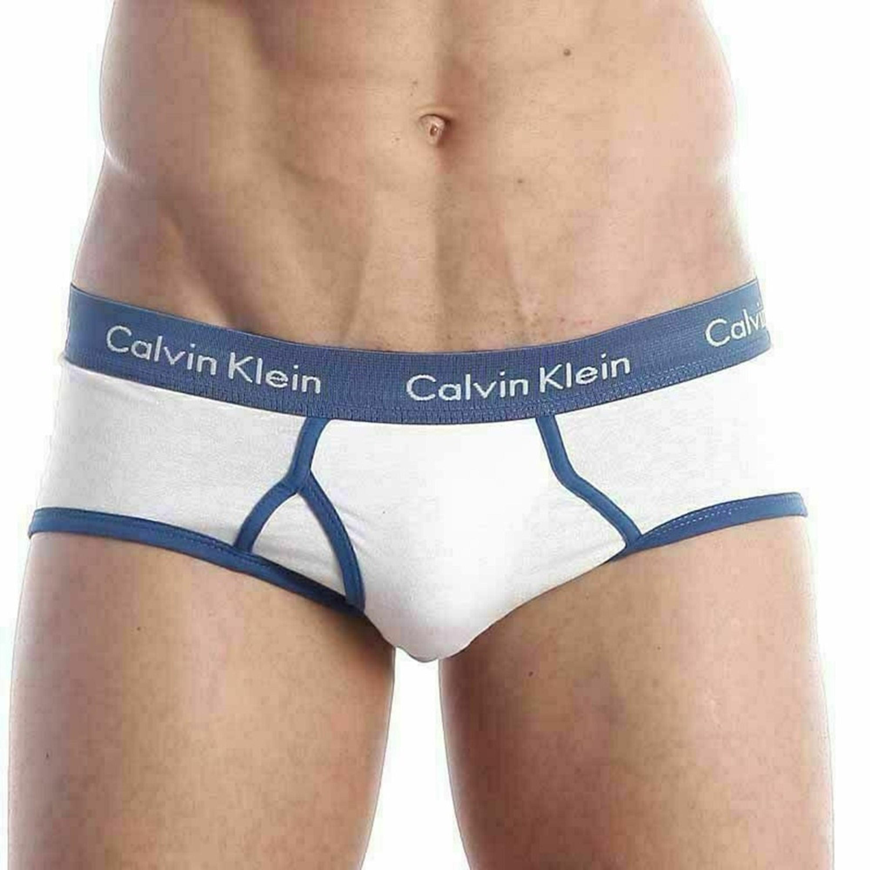  Мужские трусы брифы Calvin Klein 365 White Blue Brief фото 2