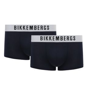 Фото Мужские трусы хипсы синие набор 2 в 1 Bikkembergs ELEGANCE BKK1UTR10BI/2