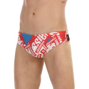 Фото Мужские плавки красные с принтом AussieBum 6622-6