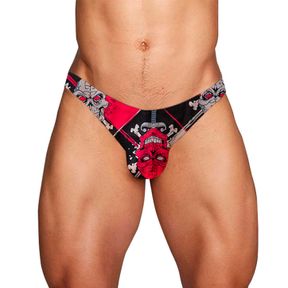 Фото Мужские трусы брифы черные с принтом ADANNU AN7302-2-8