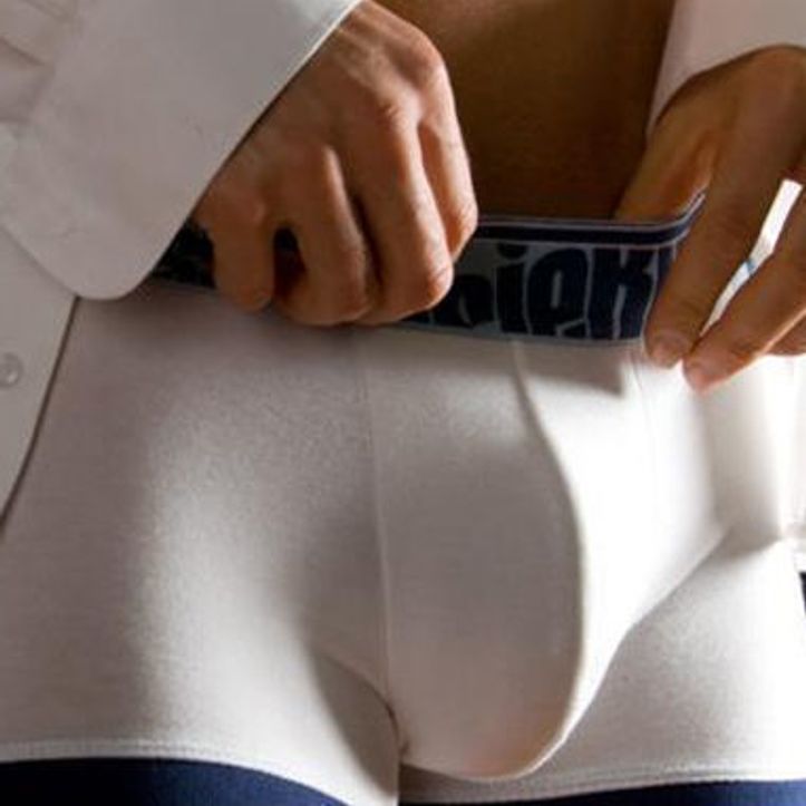  Мужские трусы боксеры Aussiebum Flaunt Hip Blue & White фото 4