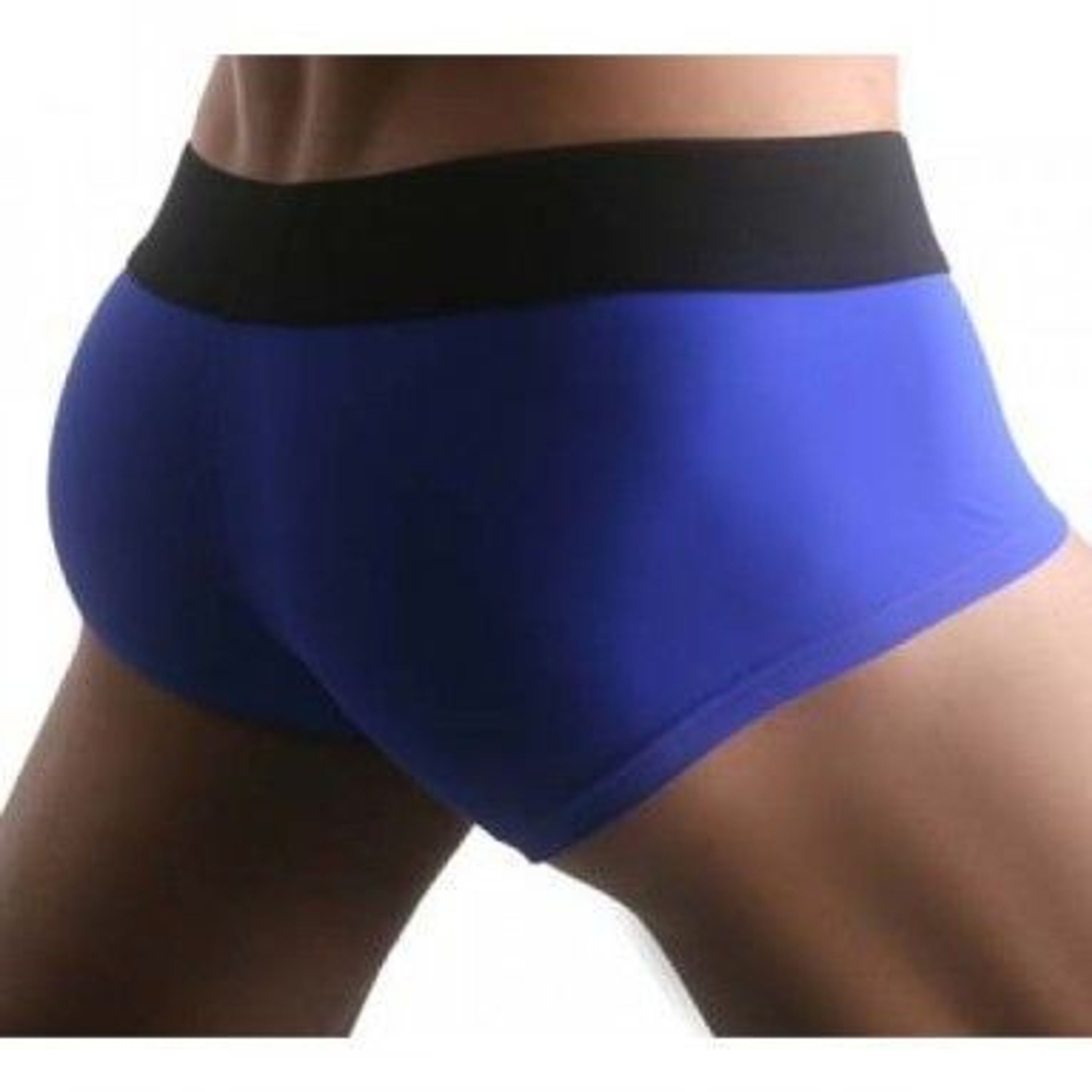  Мужские трусы боксеры  синие с черной резинкой HOM Sports Night Therapy  Trunk Blue фото 2