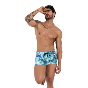 Фото Мужские плавки синие с принтом Clever CASSIEL SWIMSUIT BOXER 125307