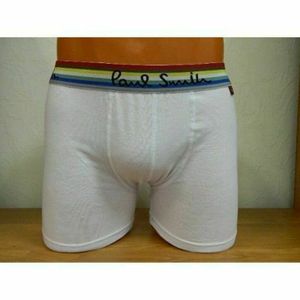 Фото Мужские трусы боксеры удлиненные белые Paul Smith White