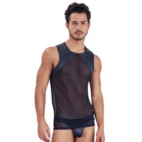Фото Мужская майка черная Clever Moda AUDACY TANK TOP 142011