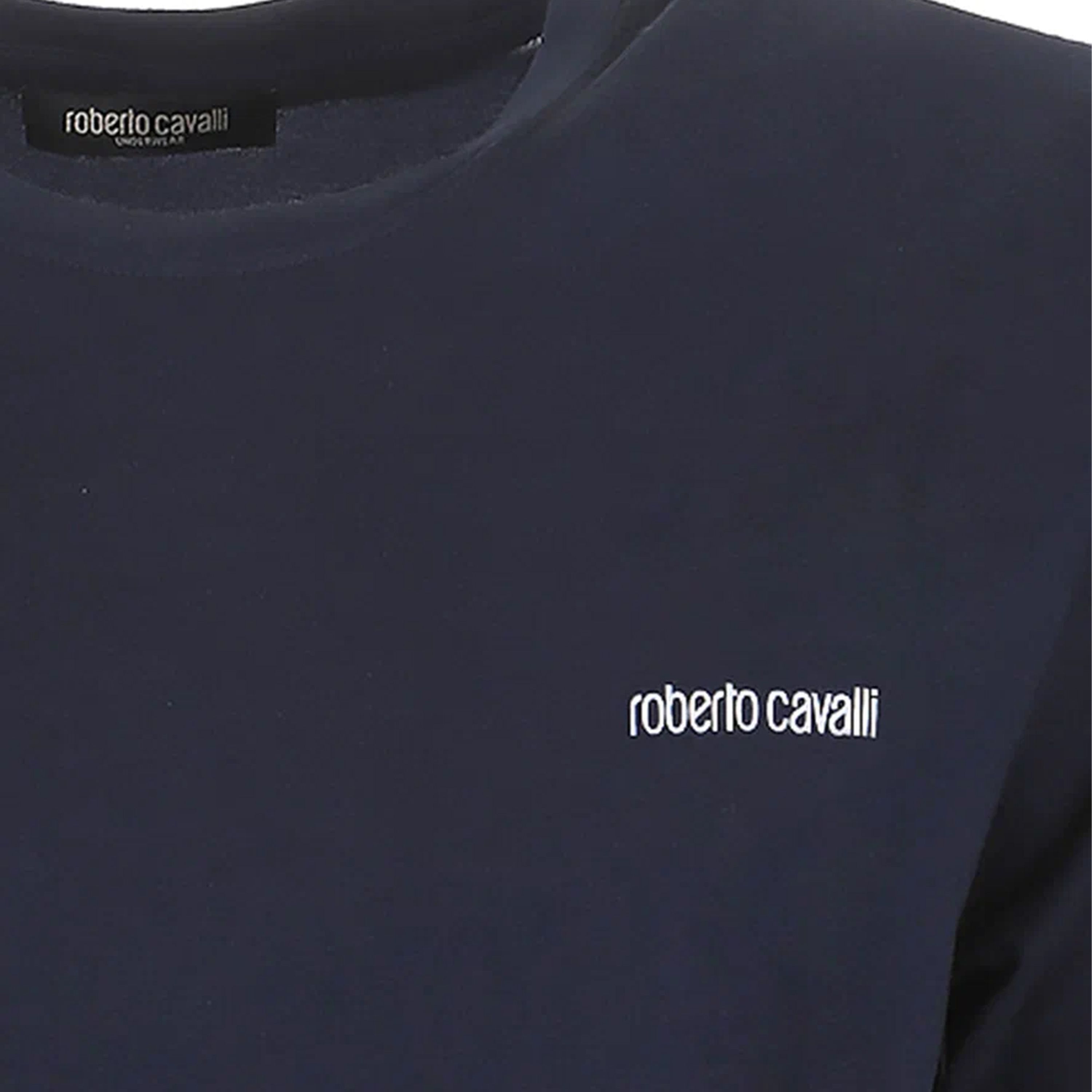 Набор мужских футболок 2в1 темно-синие ROBERTO CAVALLI RC1UTS01BI фото 2
