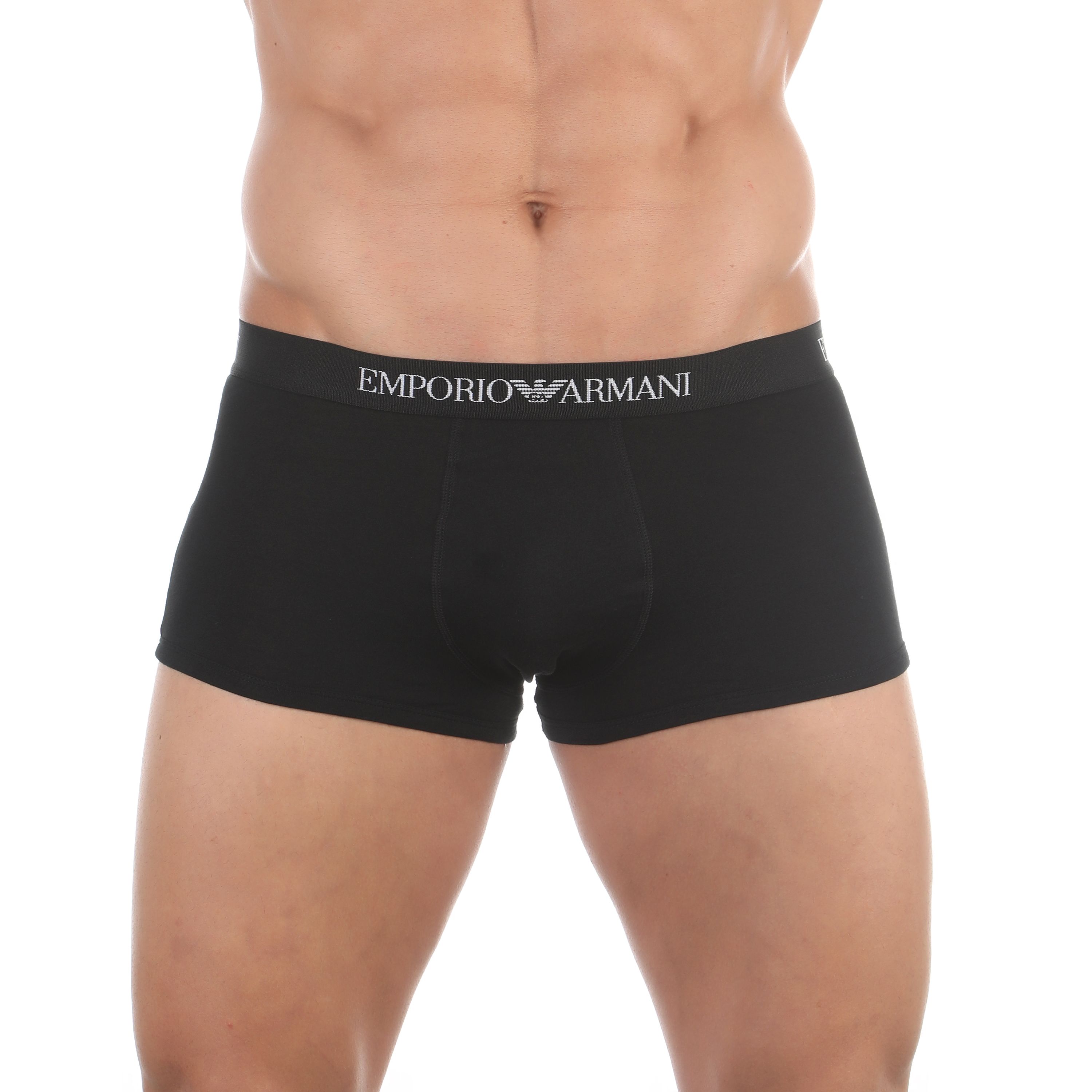 Набор мужских трусов боксеров 3в1 черный Emporio Armani 111610_CC722 21320 фото 2