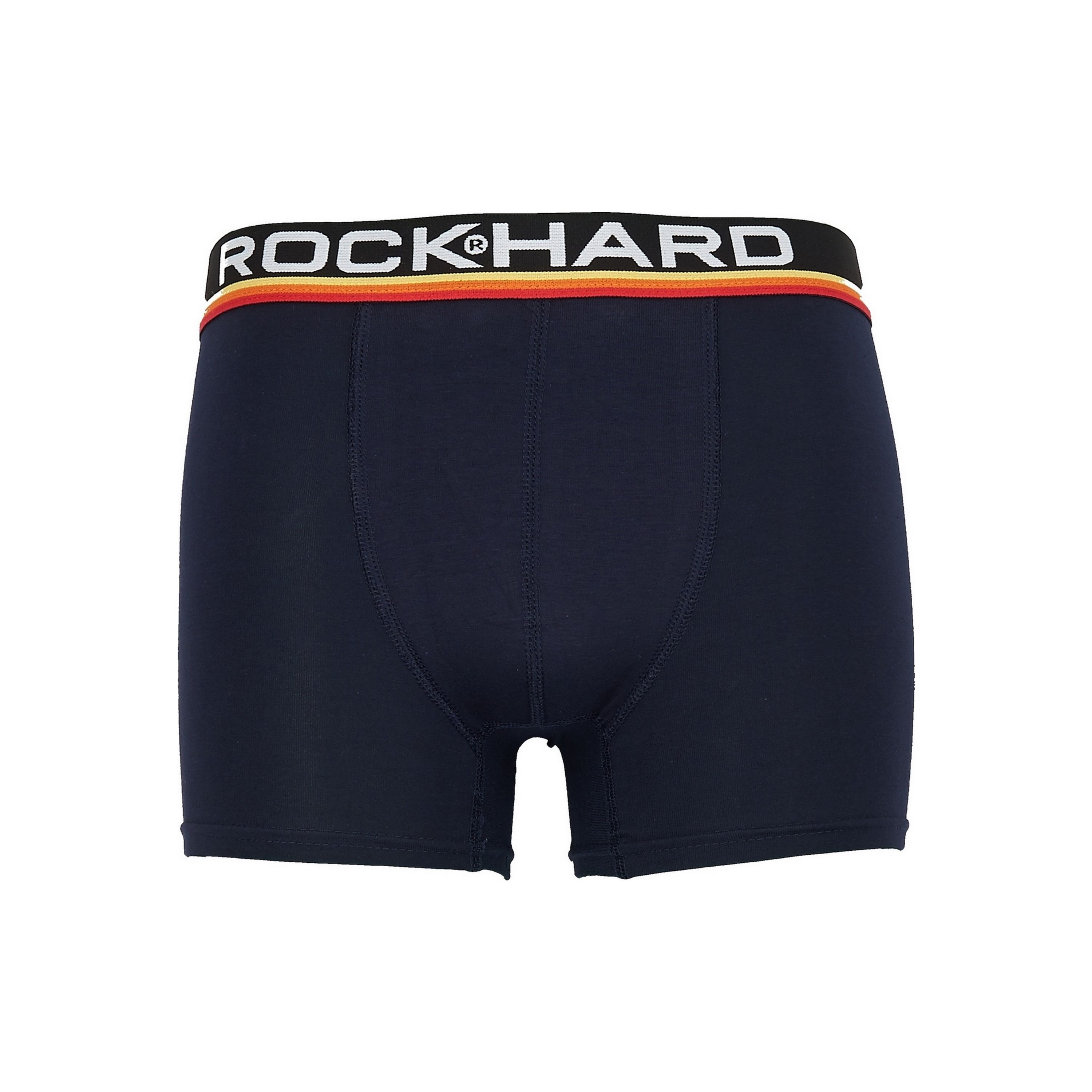 Мужские трусы боксеры темно-синие набор 3 в 1 Rockhard RH37008 фото 2