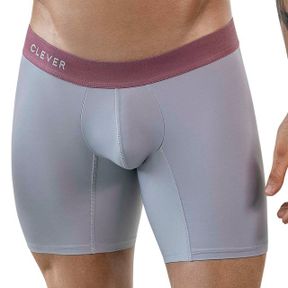 Фото Мужские трусы боксеры серые удлиненные Clever Moda AUDAZ LONG BOXER 186812