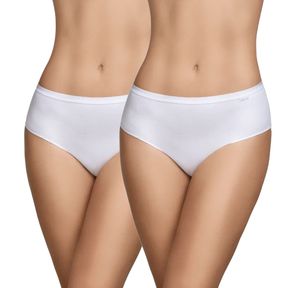 Фото Набор женских трусов слипов миди 2в1 белые Creaciones Selene 401 BRAGA/blanco
