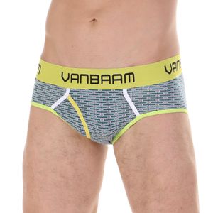 Фото Трусы мужские брифы зеленые с принтом Van Baam VB45174