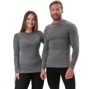 Фото Термолонгслив серый унисекс BlackSpade BS9259