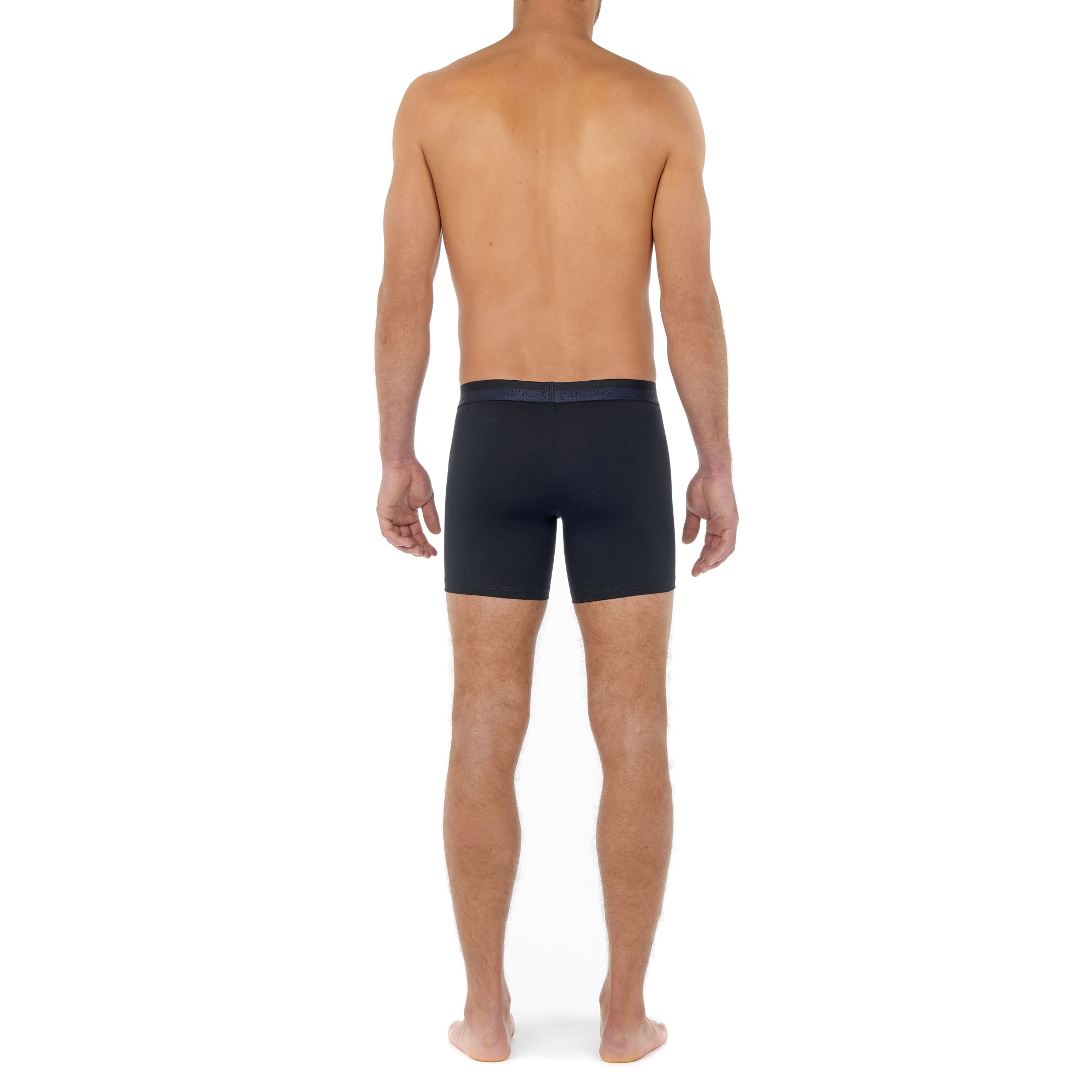 Мужские трусы боксеры удлиненные темно-синие HOM HO1 Long Boxer Briefs HO1 359519_4000RA фото 3