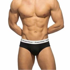 Фото Мужские трусы брифы черные Romeo Rossi RR367-2
