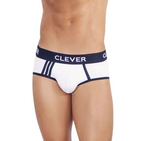 Фото Мужские трусы брифы белые Clever Moda Clever Moda PIPING BRIEF 500101