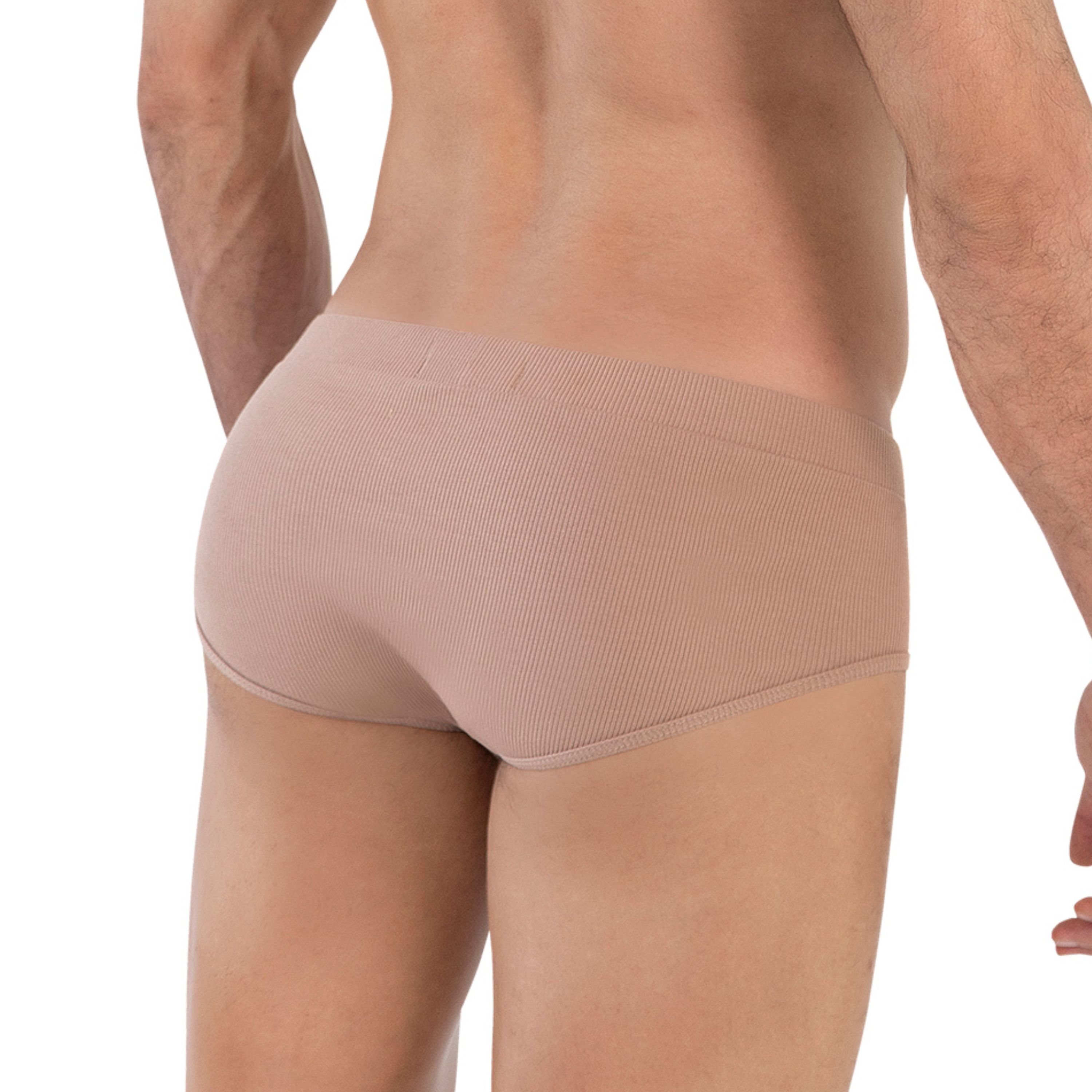 Мужские трусы брифы коричневые Clever Moda SPIRIT PIPING BRIEF 160515 фото 3
