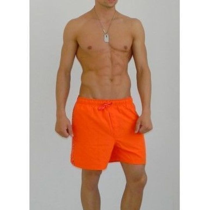 Orange calvin sales klein swim shorts