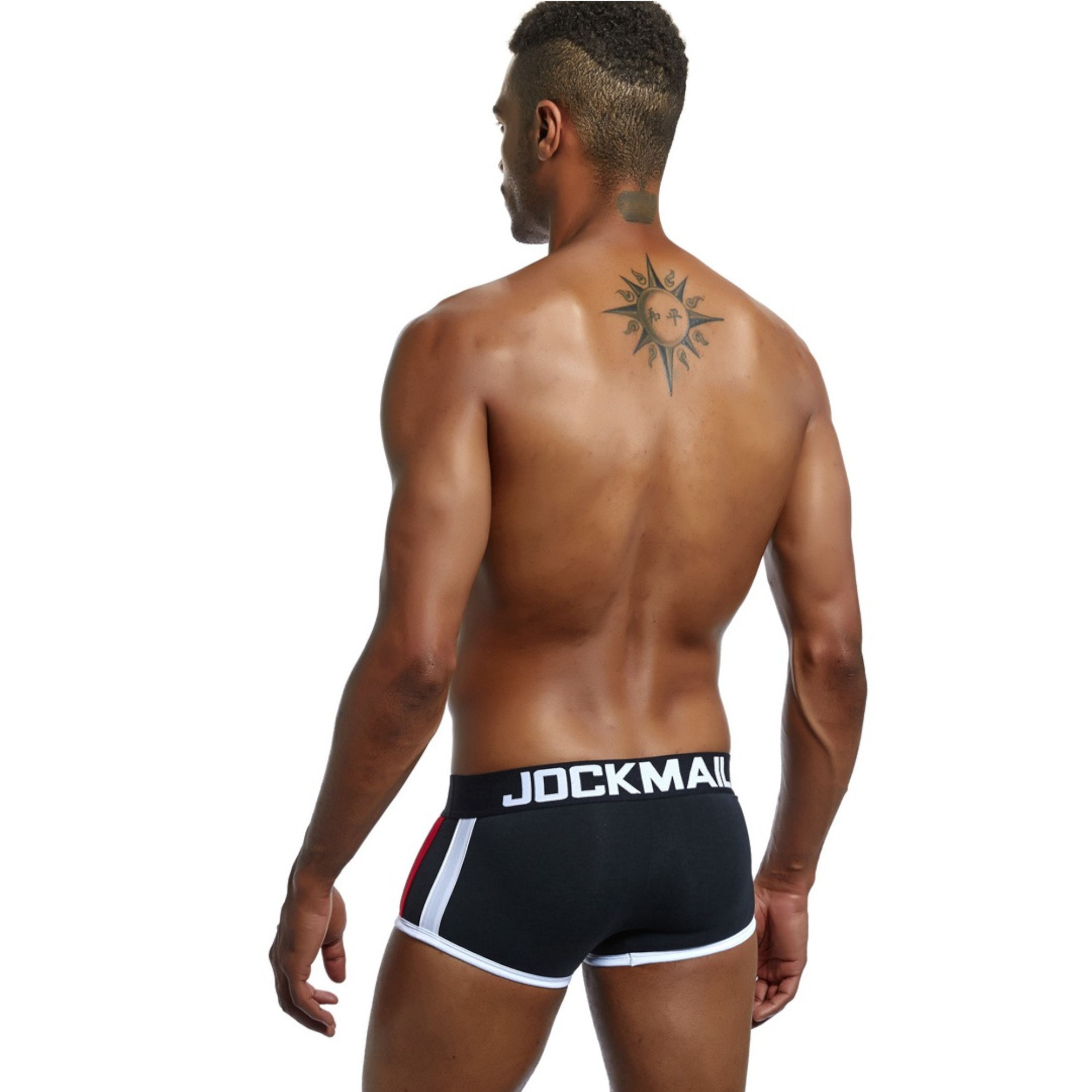 Мужские трусы боксеры черные с push up JOCKMAIL JM6030-2 фото 4
