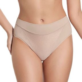 Фото Женские трусы слипы корректирующие высокие бежевые Creaciones Selene ALTA MARIBEL BRAGA/tierra