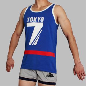 Фото Мужская майка синяя Superbody Tokio 7 Blue 19515