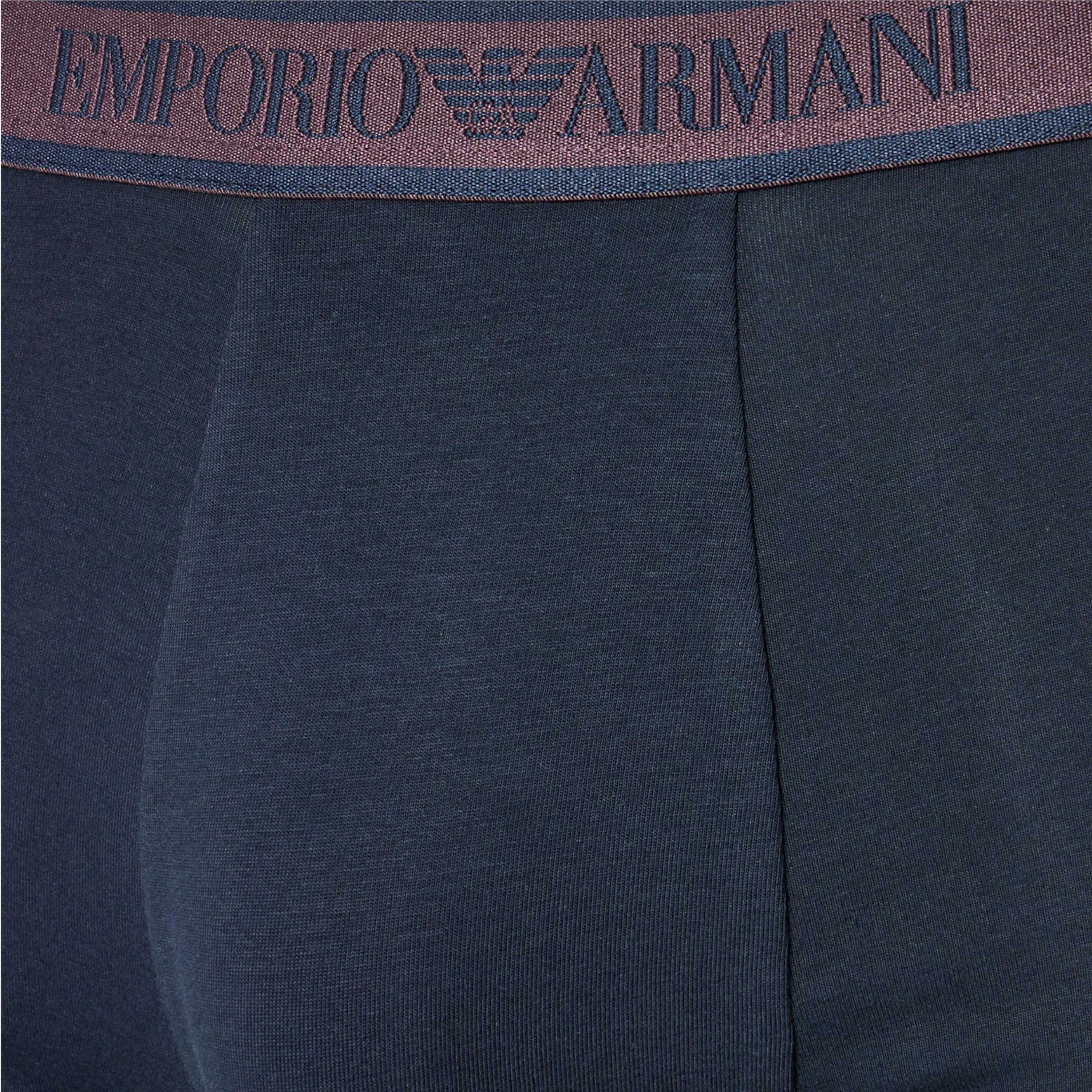 Набор мужских трусов хипсов 3в1 темно-синие Emporio Armani 111357_4F717 70435 фото 8