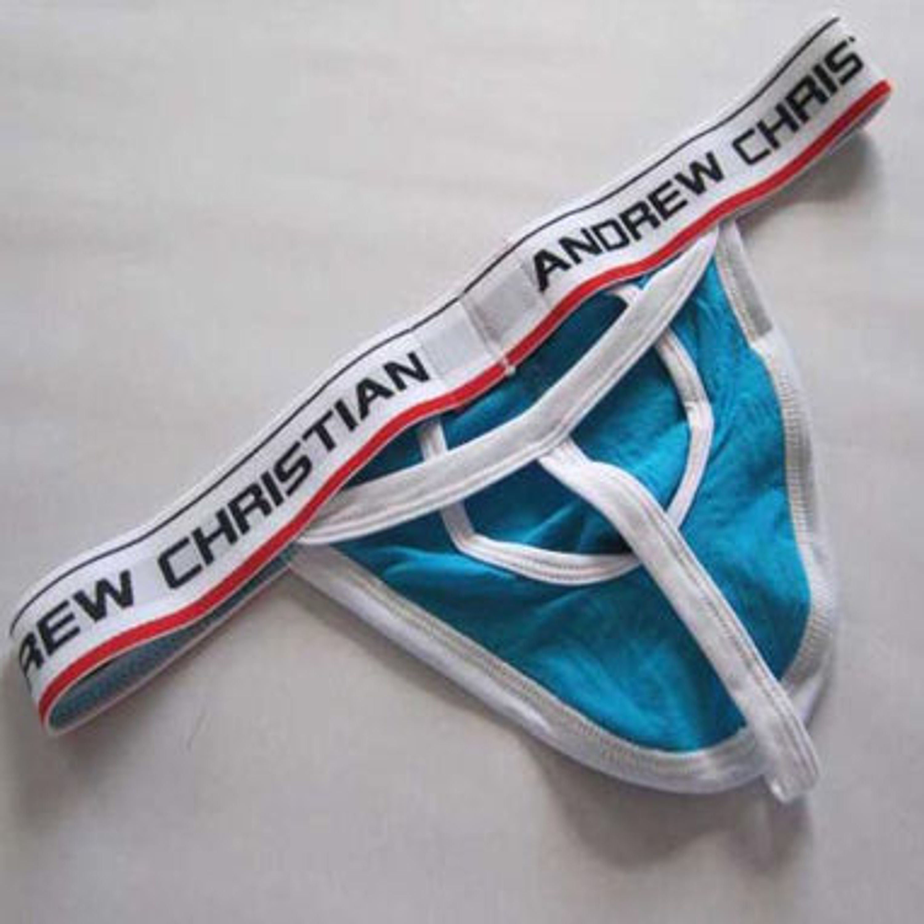  Мужские трусы стринги Andrew Christian Freestyle String Flexsoft Y-Back Aqua  AC35 фото 2
