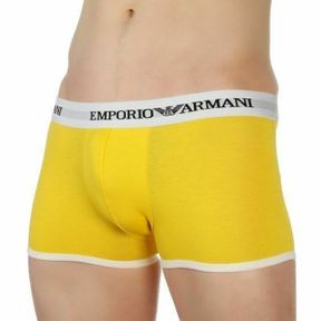 Фото Мужские трусы боксеры желтые Emporio Armani 