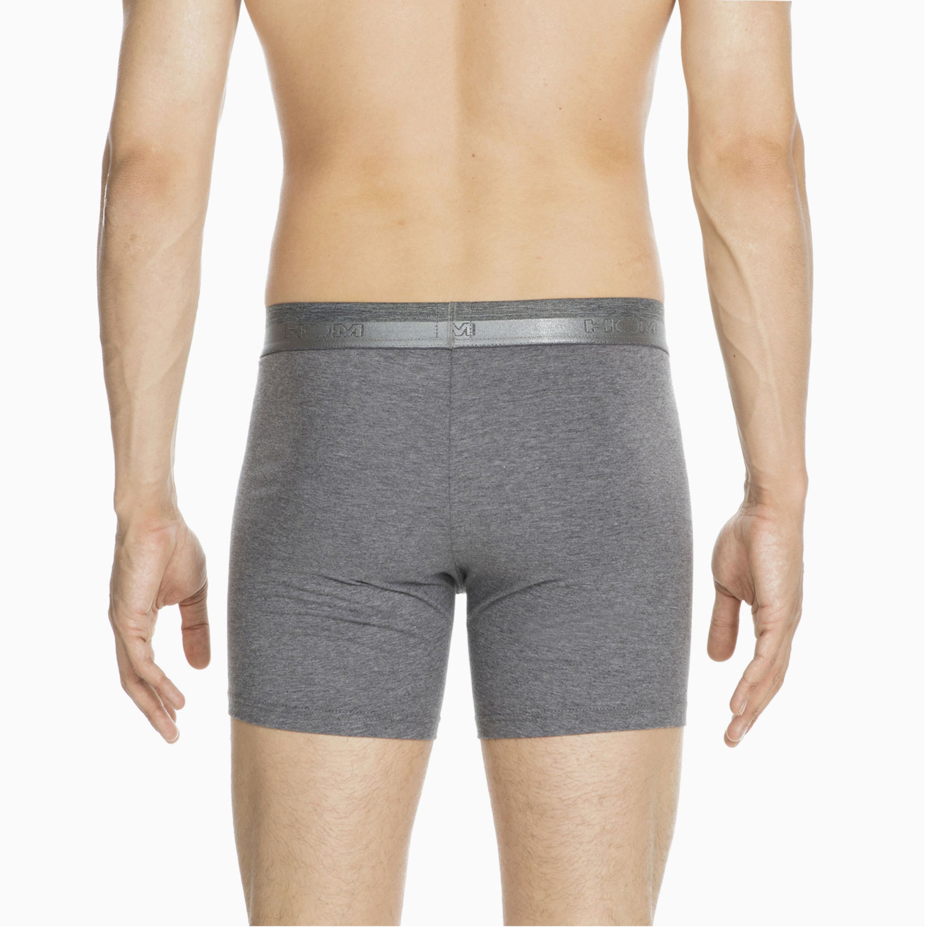 Мужские трусы боксеры удлиненные серые HOM HO1 Long Boxer Briefs HO1 359519_4000ZU фото 5