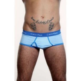 Фото Мужские трусы брифы голубые Calvin Klein 365 Blue Brief CK15204