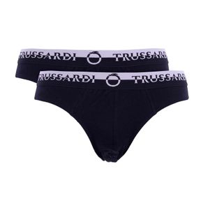 Фото Набор мужских трусов брифов 2в1 синие TRUSSARDI TRU2USP03